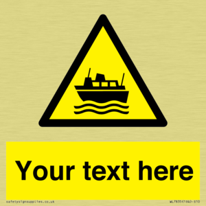 Custom warning ferries crossing vessels